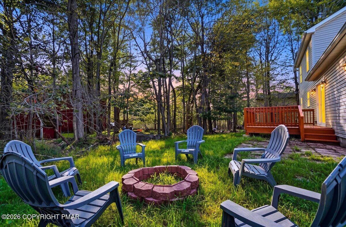 Fire Pit Gathering Area - 1070 Country Place Drive, Tobyhanna, PA 18466, Tobyhanna