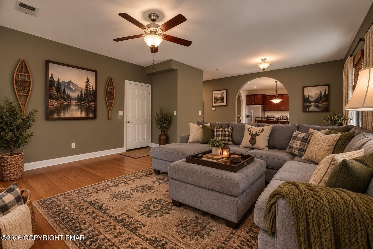 Virtual Staging Living Room v2 - 122 Tamarack Trail, Pocono Summit, PA 18346