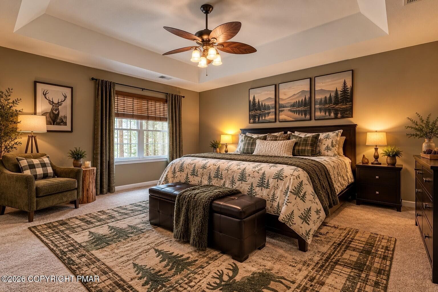Virtually Staged Primary Suite - 122 Tamarack Trail, Pocono Summit, PA 18346