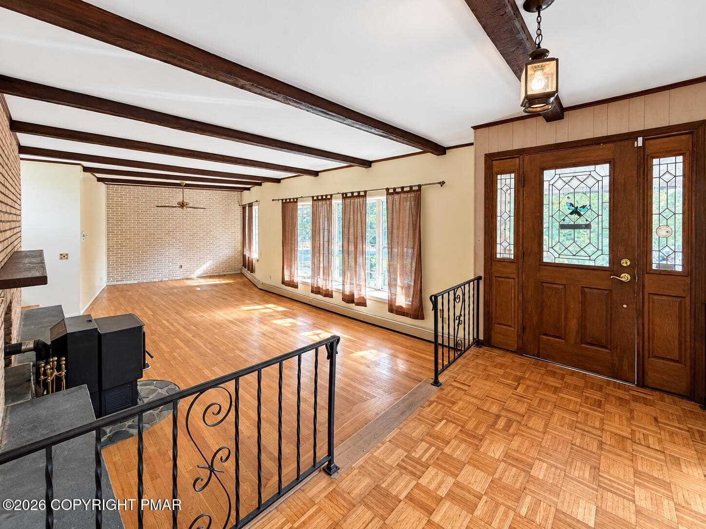 Sunlit Midcentury Living Room Entry - 222 Lily Street, Saylorsburg, PA 18353, Saylorsburg