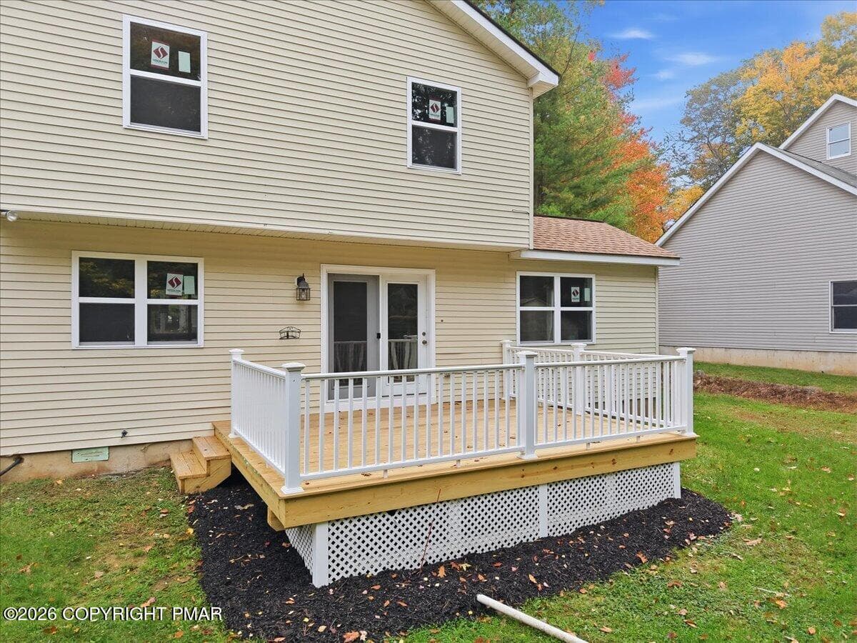 REAR VIEW DECK - 1131 Thunder Drive, Pocono Summit, PA 18346