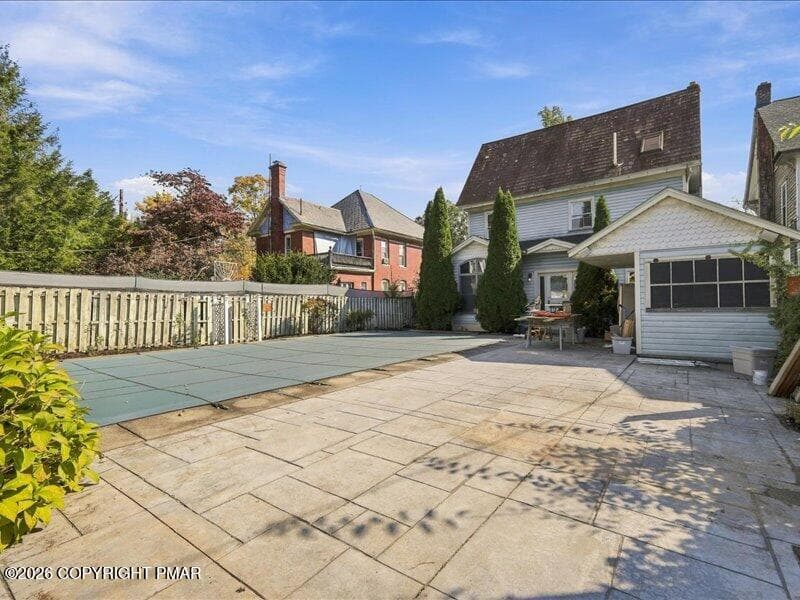 Rear with Cabana & Inground Pool - 114 Analomink Street, East Stroudsburg, PA 18301, East Stroudsburg