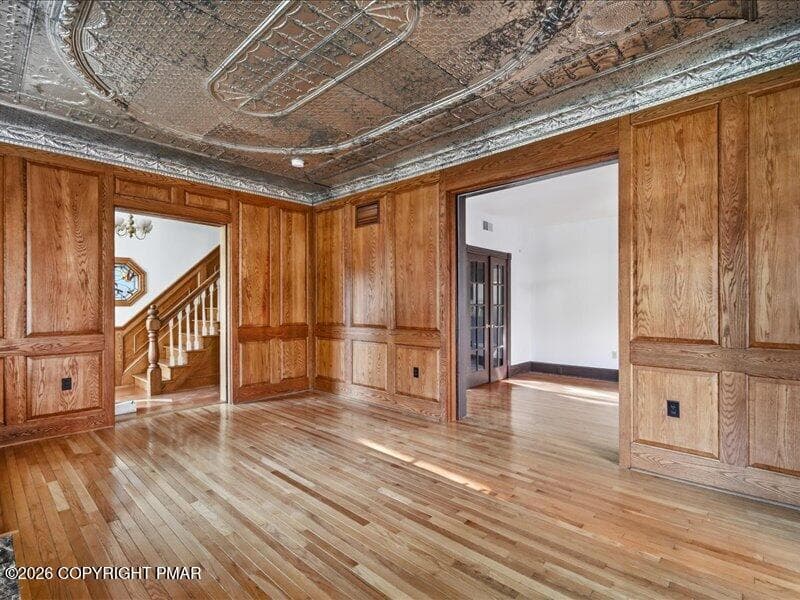 Custom Oak Panel Walls & Tin Ceiling - 114 Analomink Street, East Stroudsburg, PA 18301, East Stroudsburg