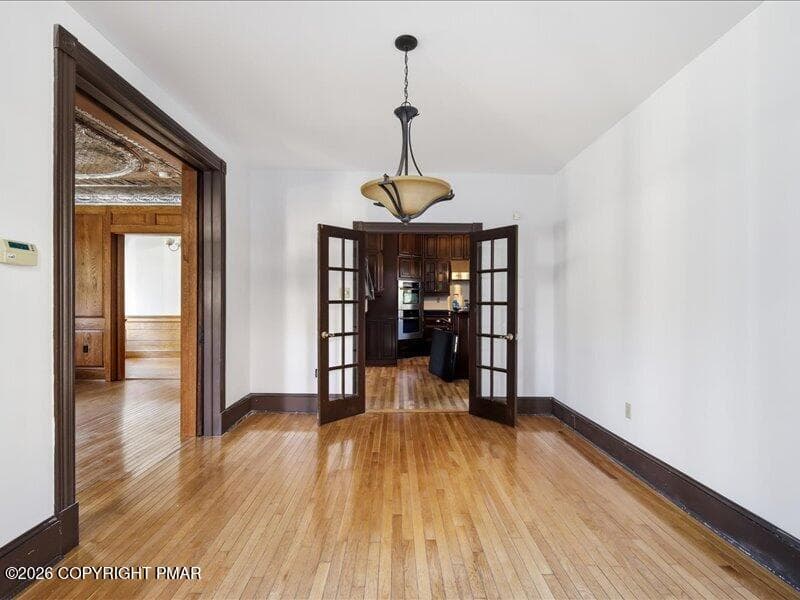 Dining Room with French Doors - 114 Analomink Street, East Stroudsburg, PA 18301, East Stroudsburg