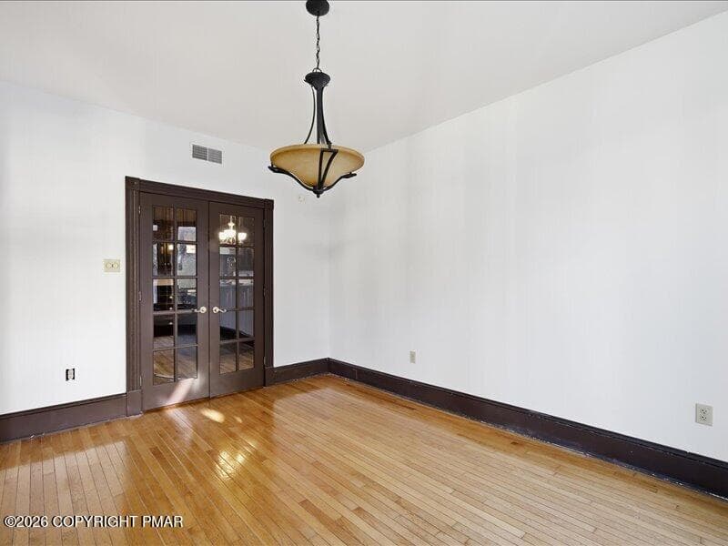 Dining Room with French Doors - 114 Analomink Street, East Stroudsburg, PA 18301, East Stroudsburg