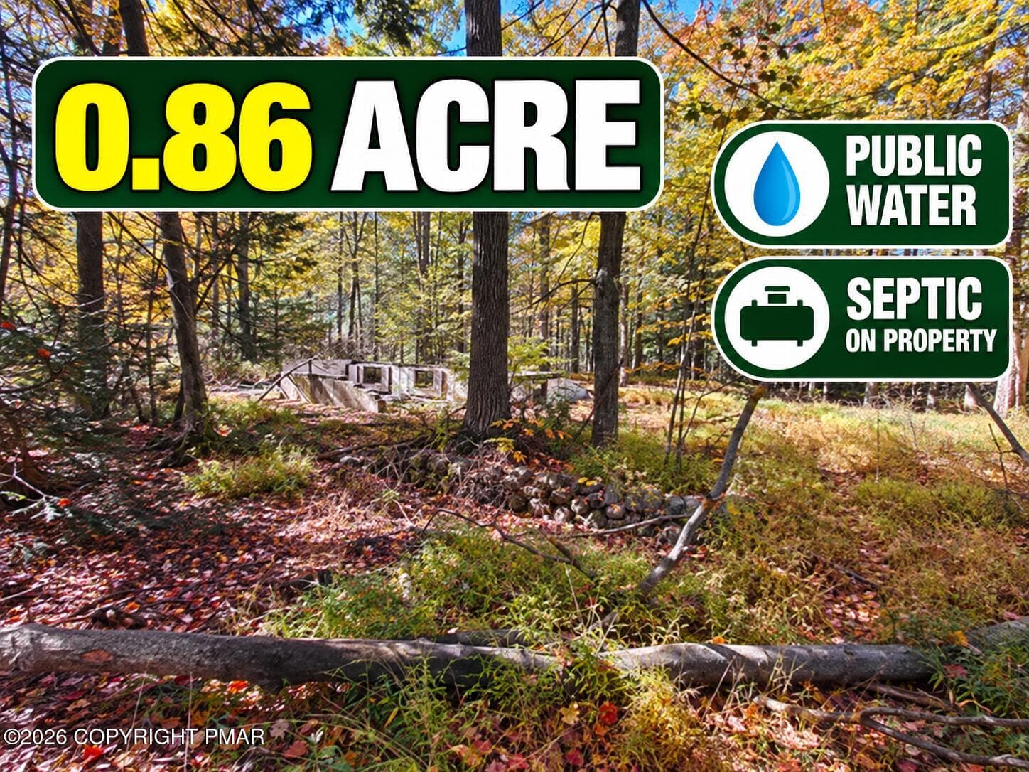 0.86-Acre Autumn Woodland Property - 6149 Victoria Drive, Tobyhanna, PA 18466