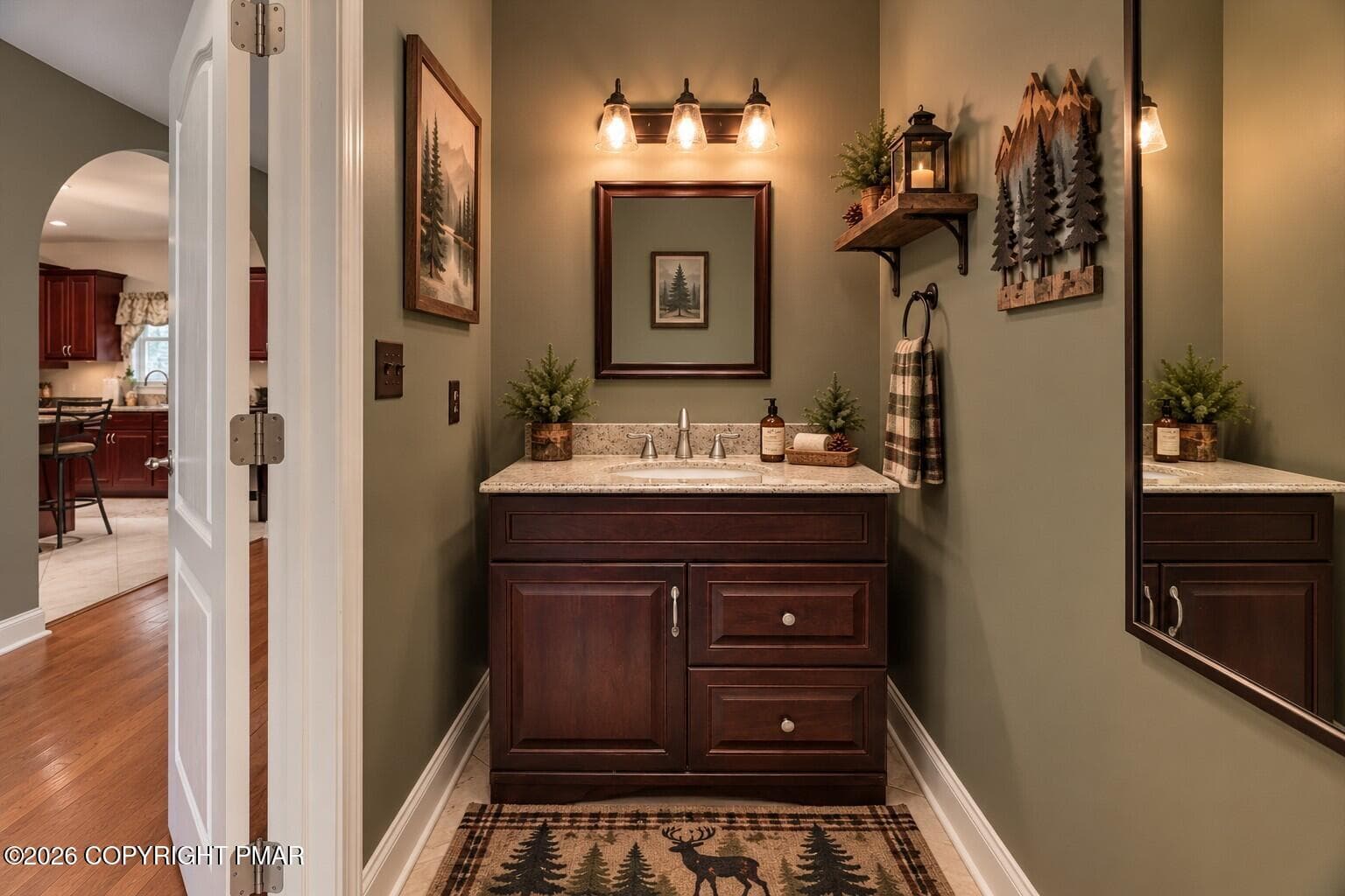 Virtually Staged Powder Room - 122 Tamarack Trail, Pocono Summit, PA 18346