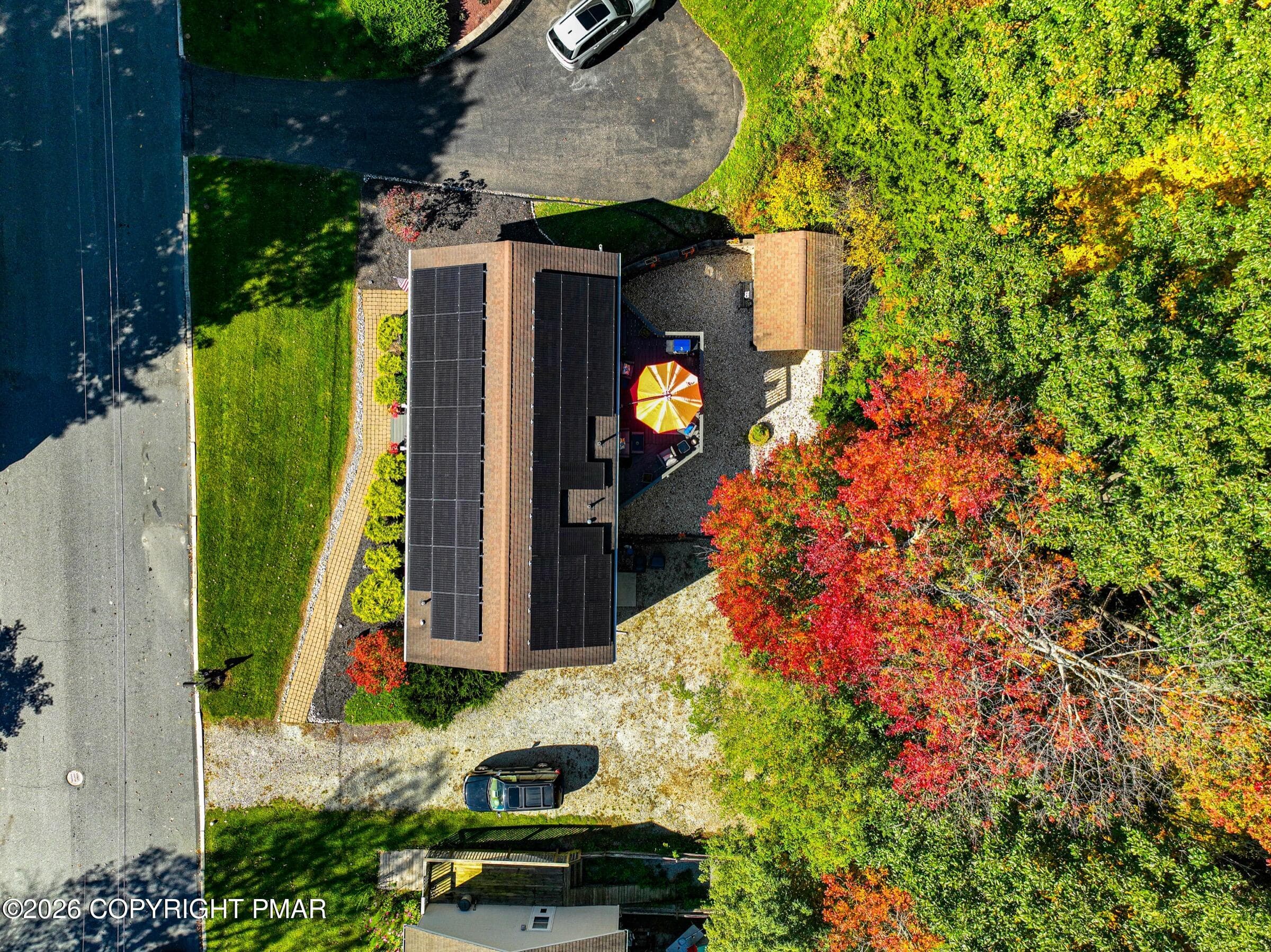 Aerial View of home (2) - 398 Center Road, Lehighton, PA 18235