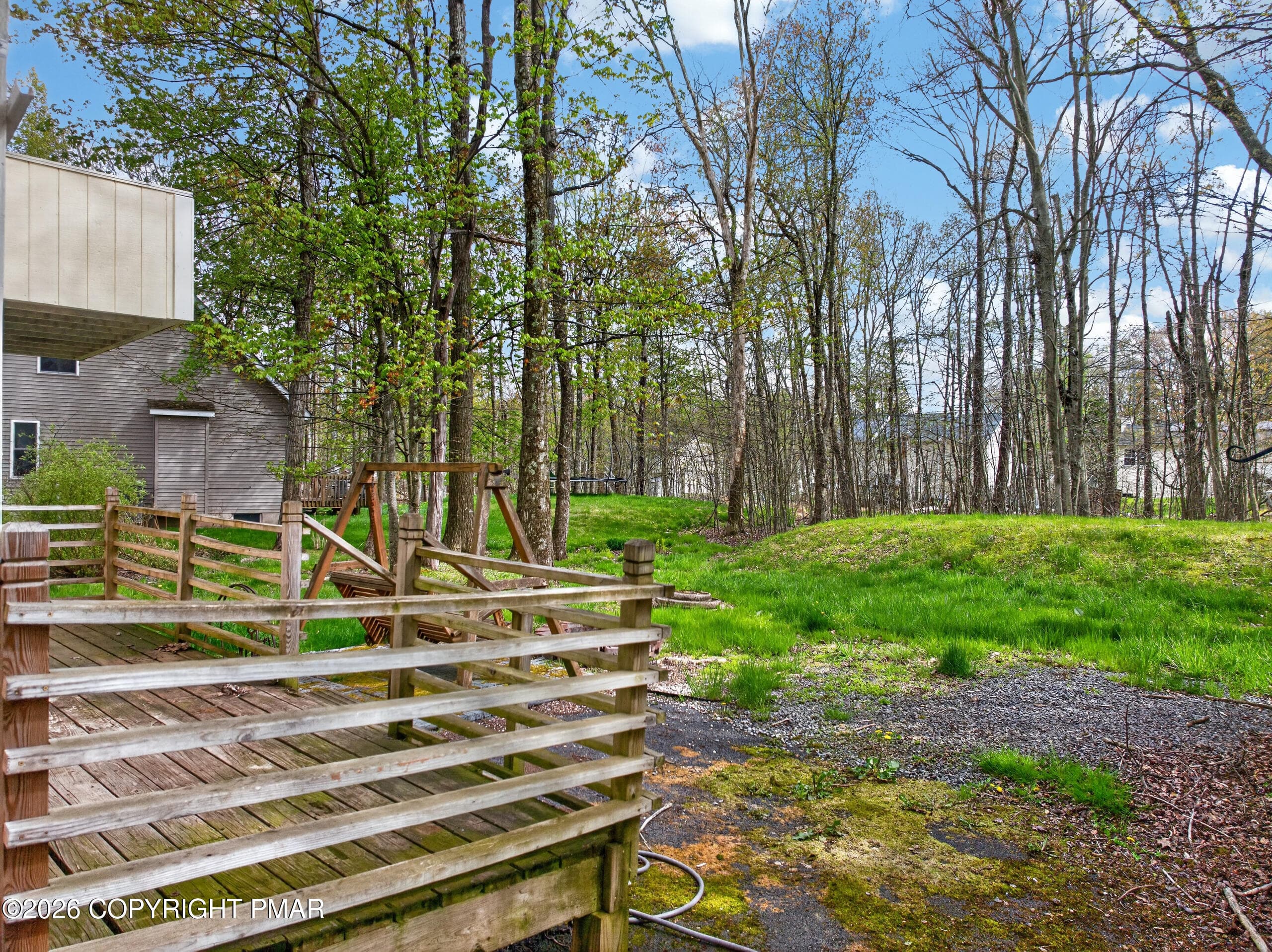 Back Yard - 3152 Hamlet Drive, Tobyhanna, PA 18466