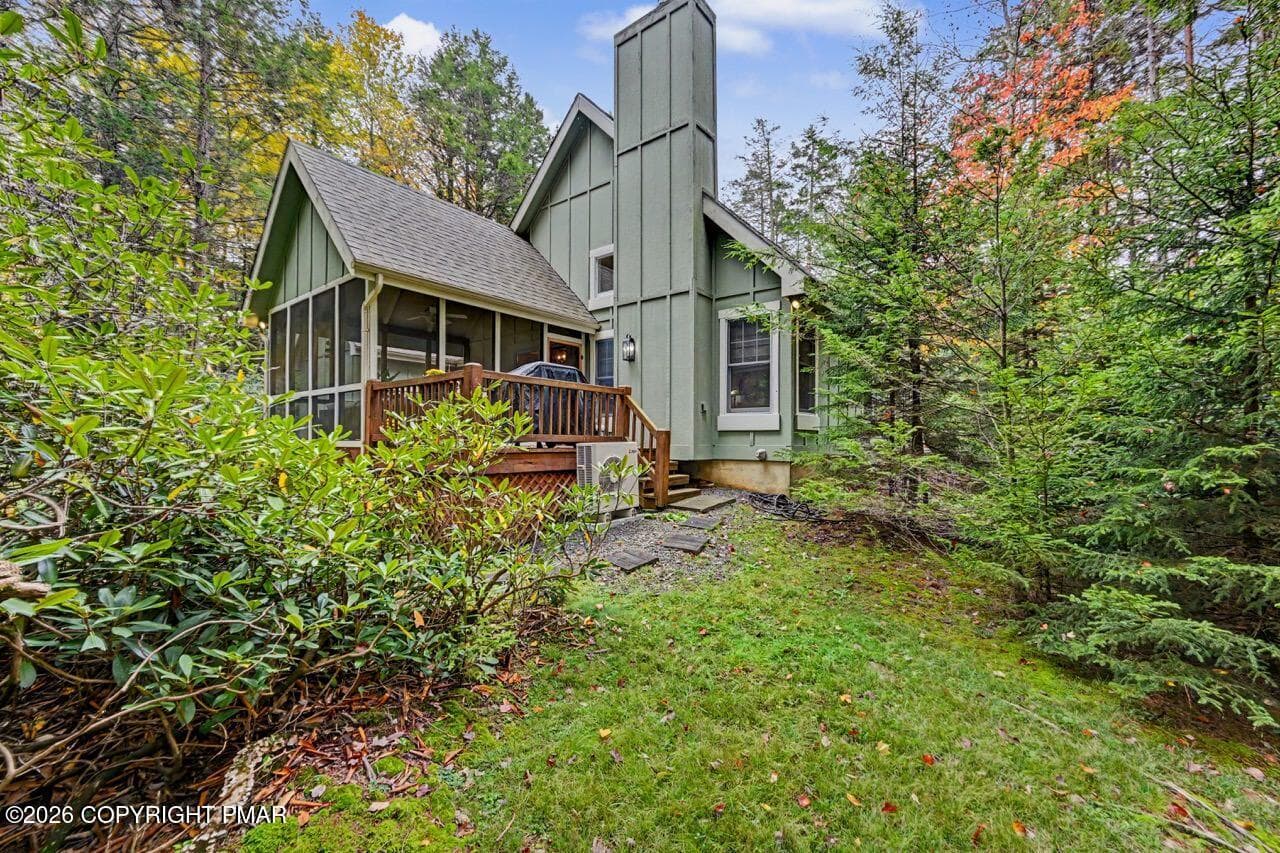 Rear View - 111 Halfmoon Road, Pocono Pines, PA 18350