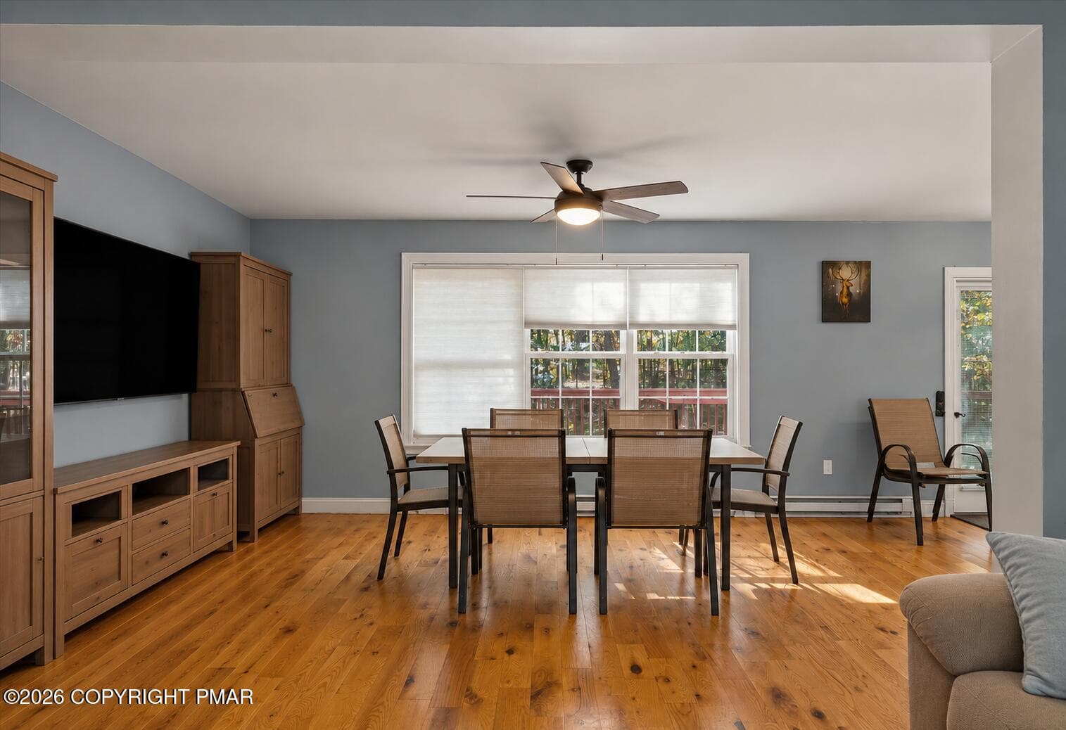 Decluttered Blue-Gray Dining Room - 226 Squirrelwood Court, Effort, PA 18330