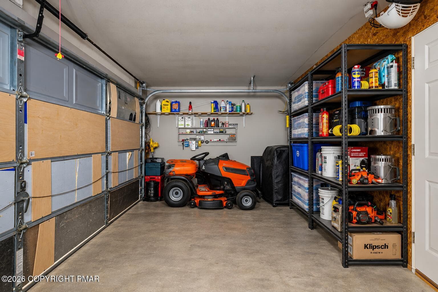 Organized Garage with Riding Mower - 226 Squirrelwood Court, Effort, PA 18330