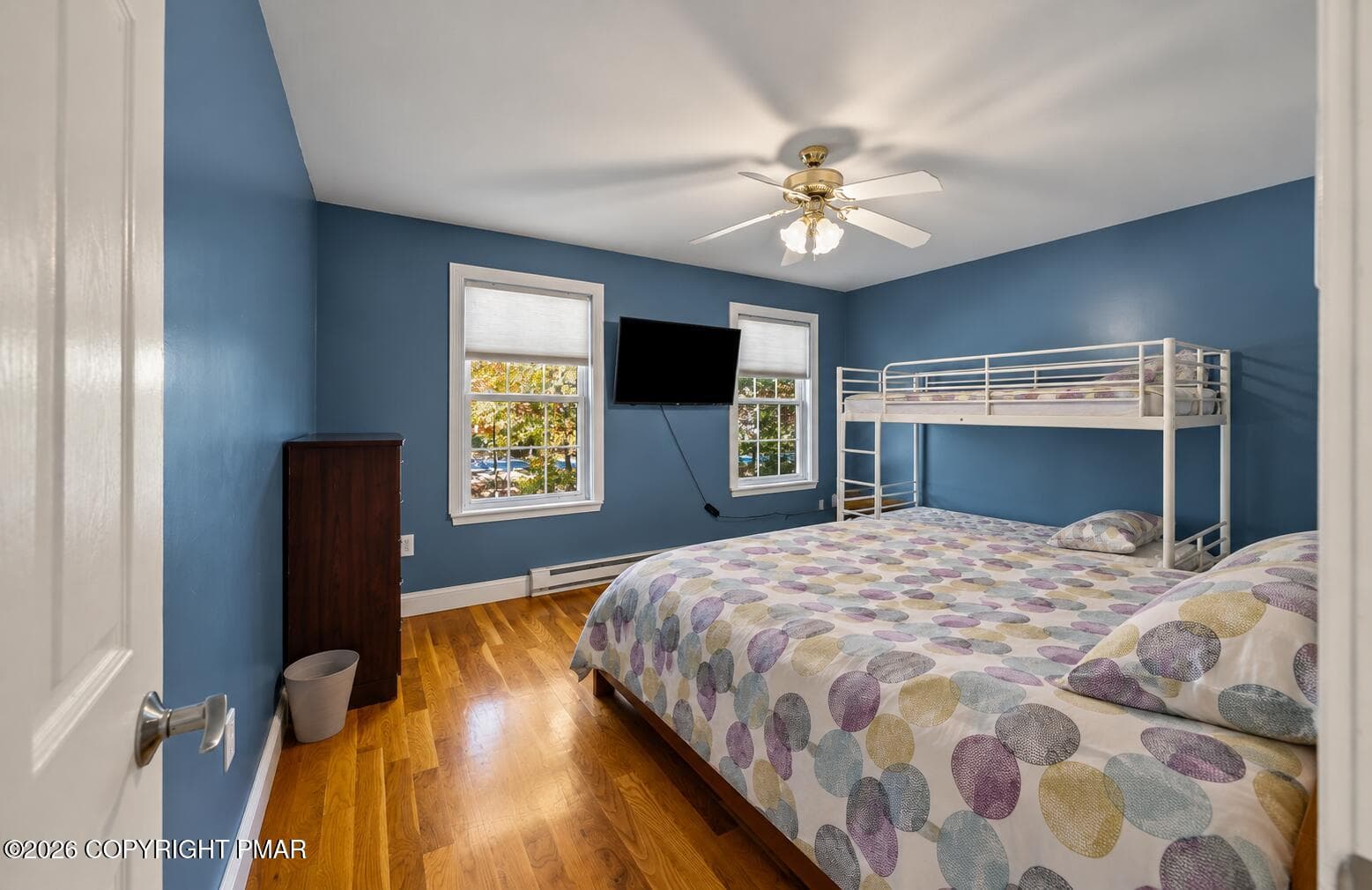 Tidy Blue Bedroom with Made Beds - 226 Squirrelwood Court, Effort, PA 18330