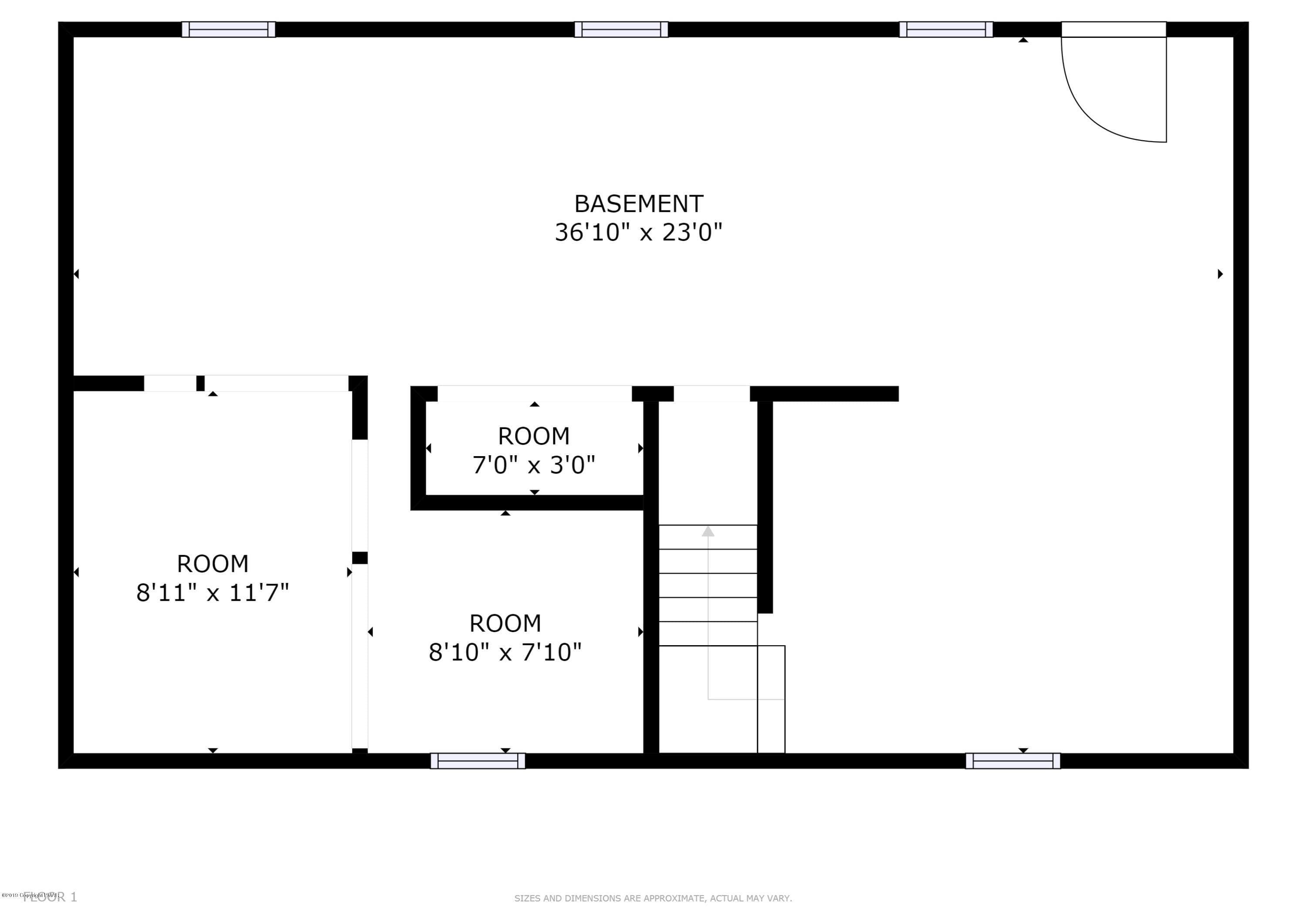 Lower Level Floor Plan - 23 Lenape Trail, Albrightsville, PA 18210