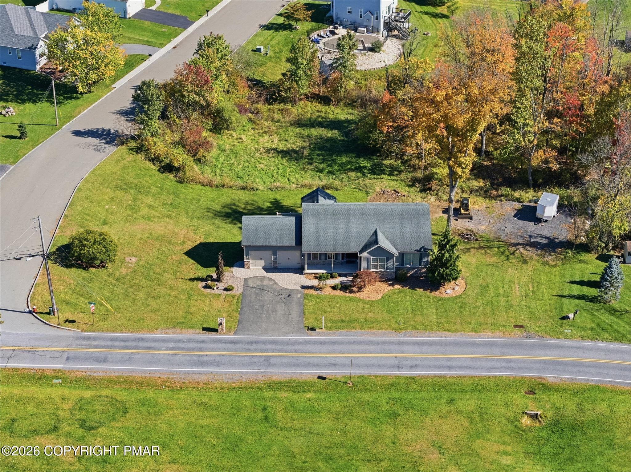 Aerial Home View - 22 Greentree Drive, Bangor, PA 18013