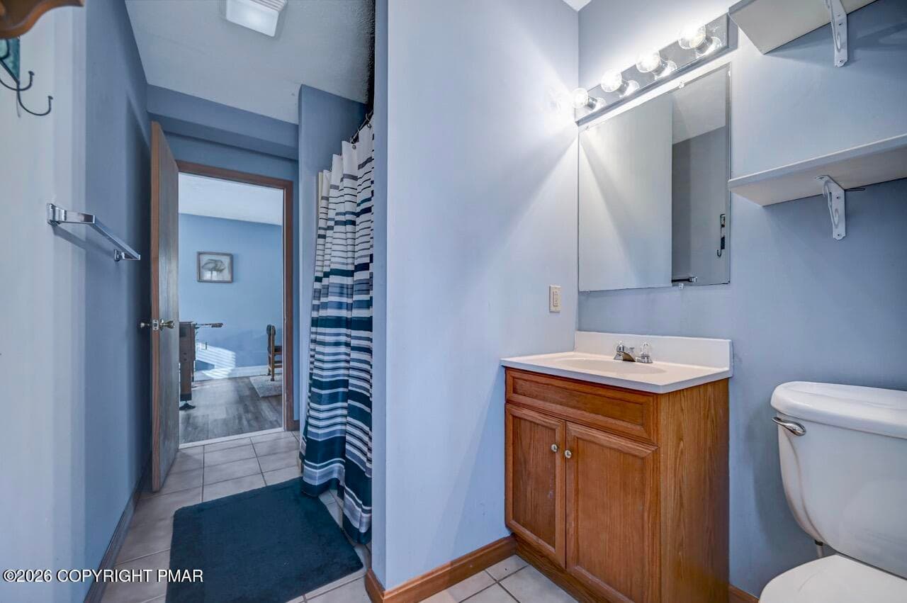 Lower Level Bathroom - 1575 Evergreen Road, Pocono Pines, PA 18350