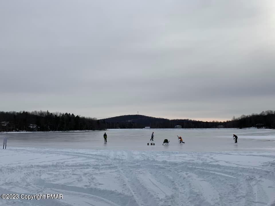 ICE SKATING ON FROZEN LAKE - 14-21-6 OMAHA Trail, Pocono Lake, PA 18347