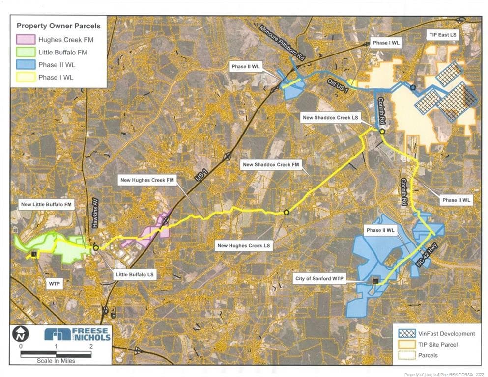 Prop. Sanford & Chatham Water & Sewer - 30 Lockville Road, Moncure, NC 27559