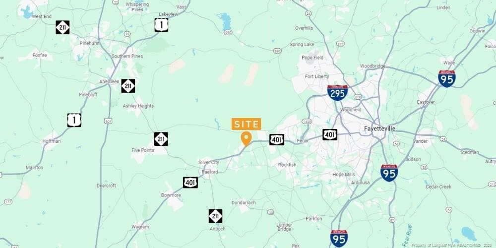 Location Map - 6415 Fayetteville Road, Raeford, NC 28376, Raeford