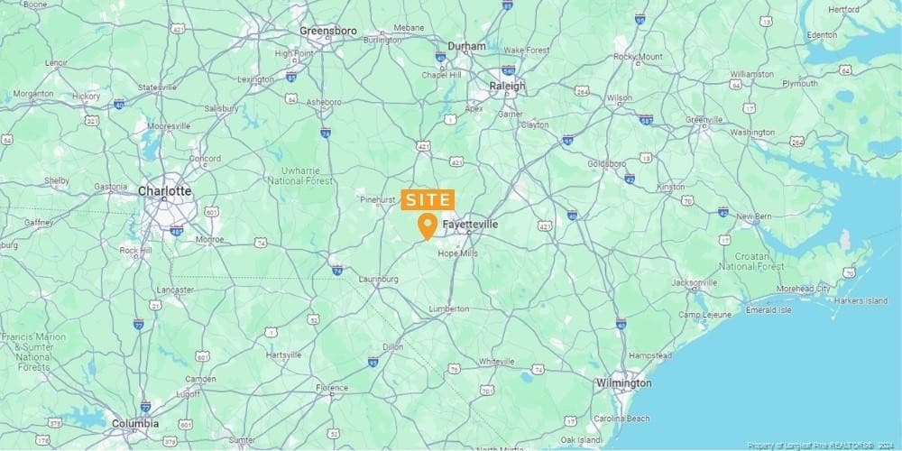 Location Map - 6415 Fayetteville Road, Raeford, NC 28376, Raeford