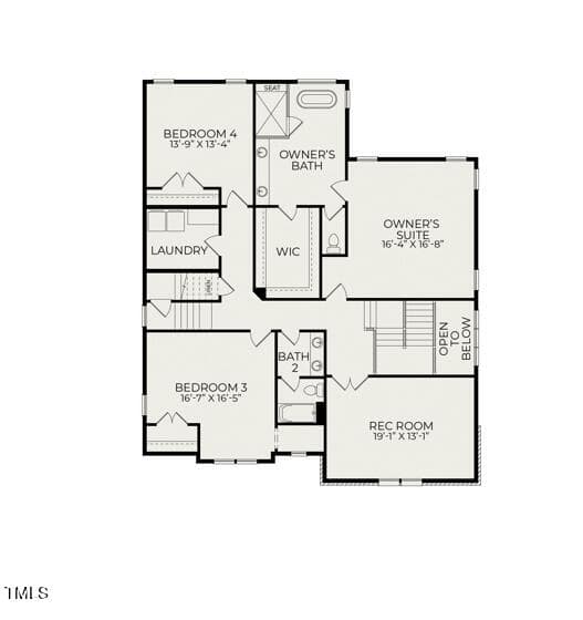 Bristol English Cotttage Floor Plan 2nd - 162 Gaines Trail, Pittsboro, NC 27312