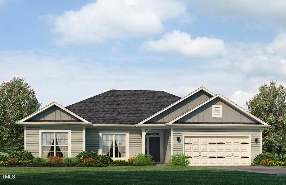Plan1707-Elevation-A - 8400 Shallow Creek Trail (model Home), Bailey, NC 27807