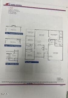 1707 FLOOR PLAN - 8400 Shallow Creek Trail (model Home), Bailey, NC 27807