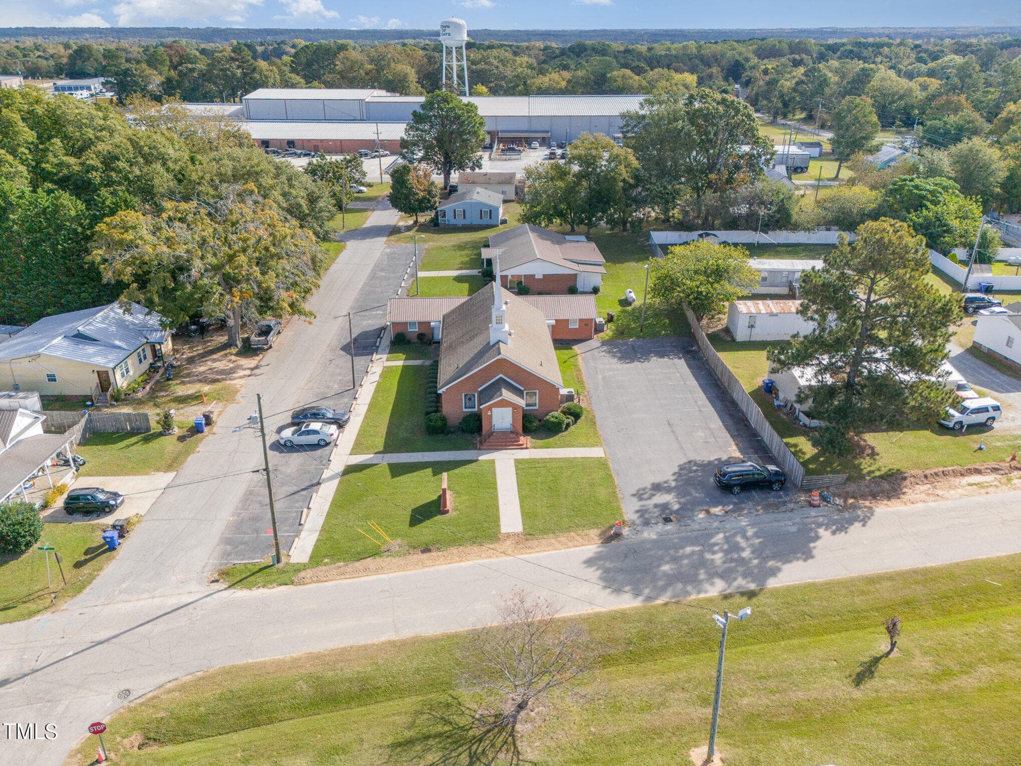 Aerial - 178 N Railroad Street, Coats, NC 27521