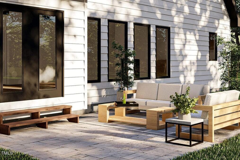 Dandelion Rear patio - 2715 S Jim Minor Road, Mebane, NC 27302, Mebane