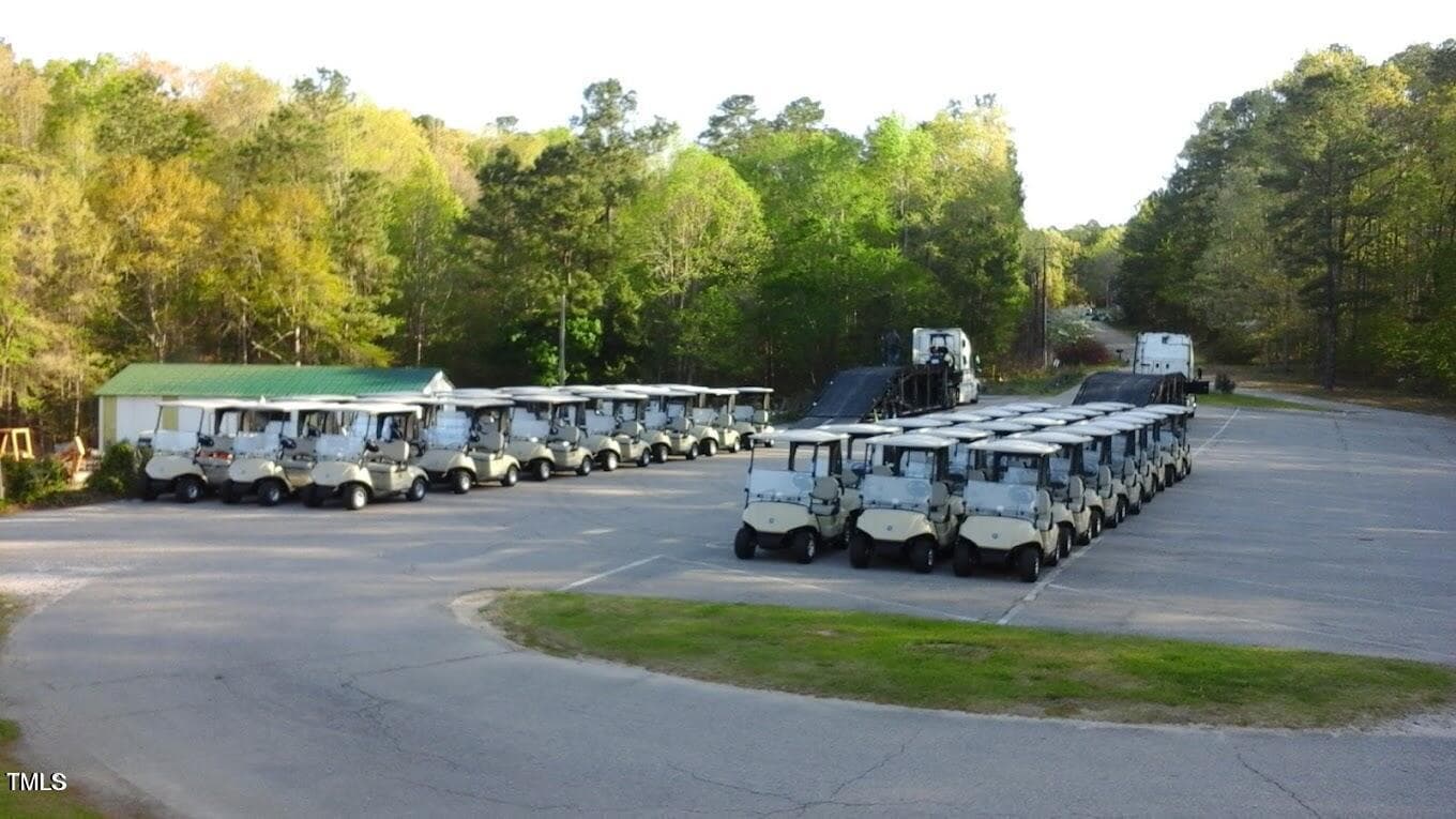 Parked Golf Carts - 148 Buckaroo Drive, Louisburg, NC 27549, Louisburg