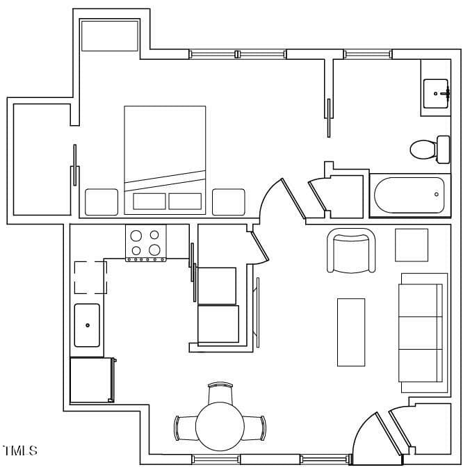 Bellamy_107_Floorplan - 110 Bellamy Lane 107, Chapel Hill, NC 27516, Chapel Hill