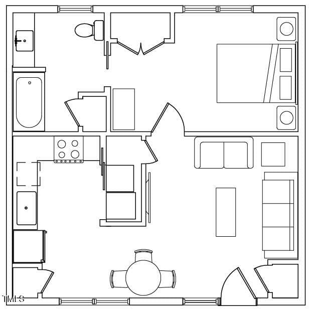 Bellamy_111_Floorplan - 110 Bellamy Lane 111, Chapel Hill, NC 27516, Chapel Hill