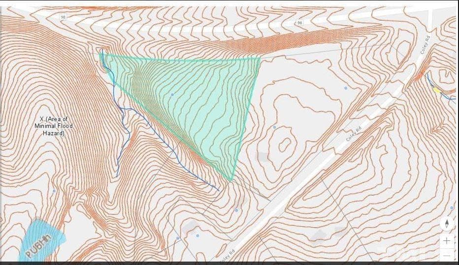 Topographic Map - 7690 Wake Forest Highway, Durham, NC 27703