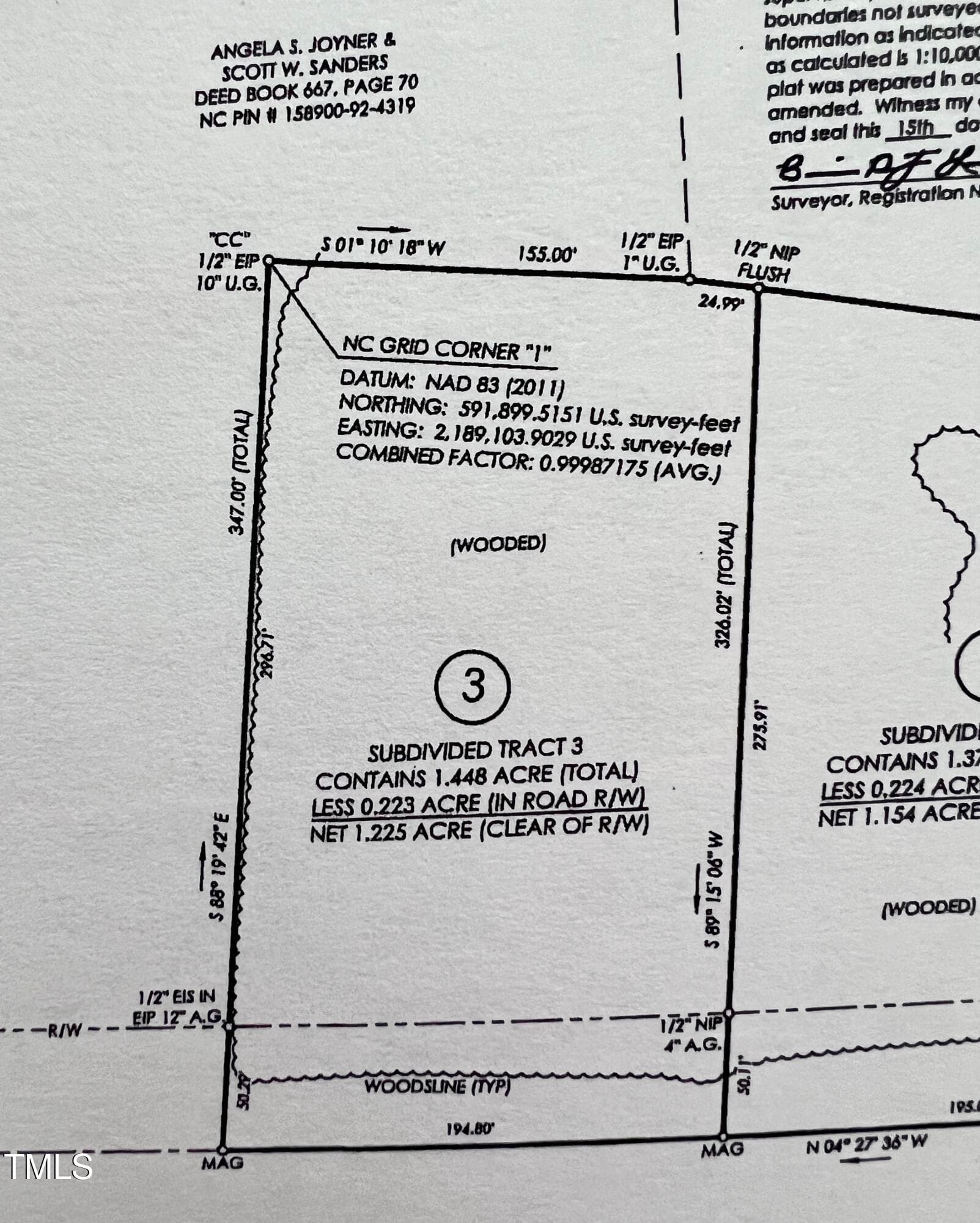 5111 US Hwy 701 survey - 5111 Us-701 Highway, Four Oaks, NC 27524
