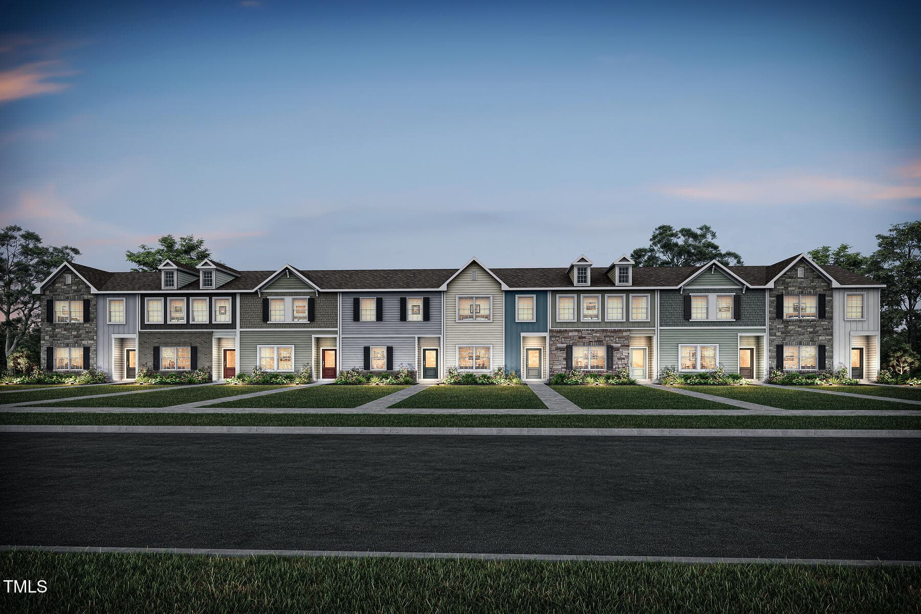 Straight on view of the Dagny building ( - 181 Seville Way, Clayton, NC 27520
