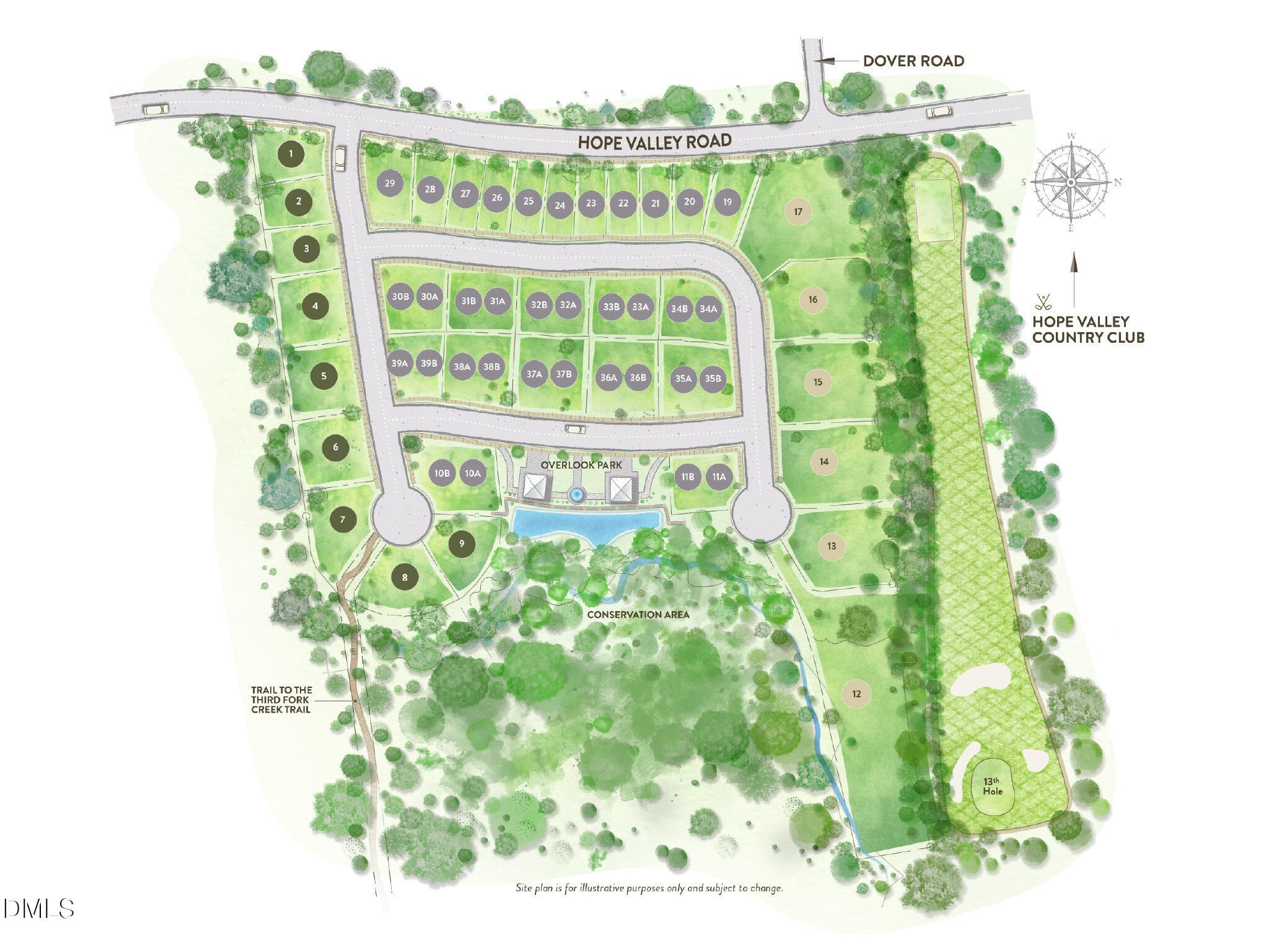 Oldfourth_MLS_SitePlan-80 - 2000 A Cotswood Lane, Durham, NC 27707, Durham