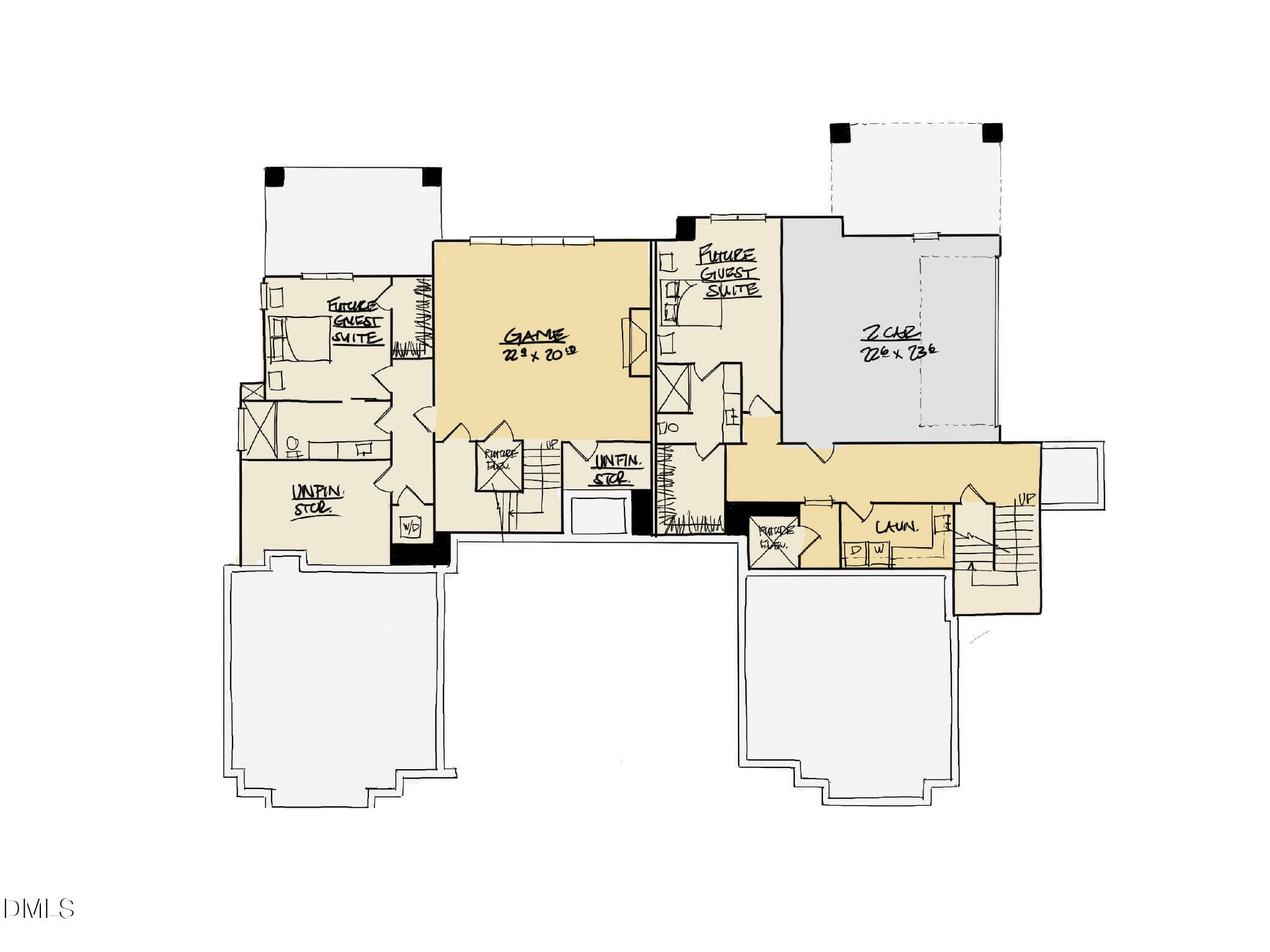 Oldfourth_MLS_Lot30-Basement-Floorplan-8 - 2000 B Cotswood Lane, Durham, NC 27707, Durham