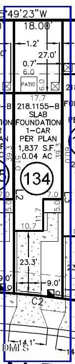 Plot Plan - 3033 Glen Lyon Drive, Durham, NC 27703, Durham