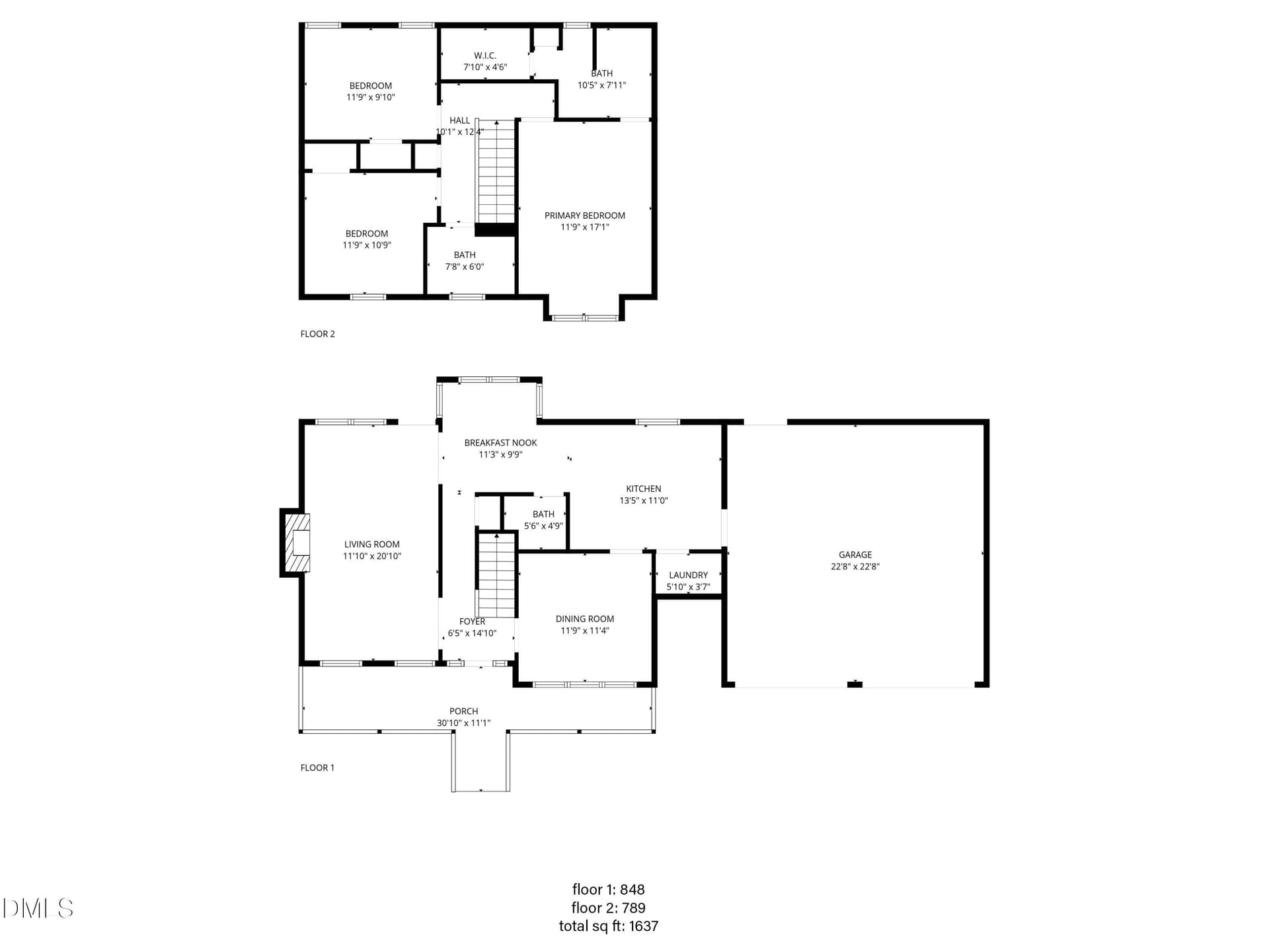 floor plan - 3002 Red Circle, Willow Springs, NC 27592