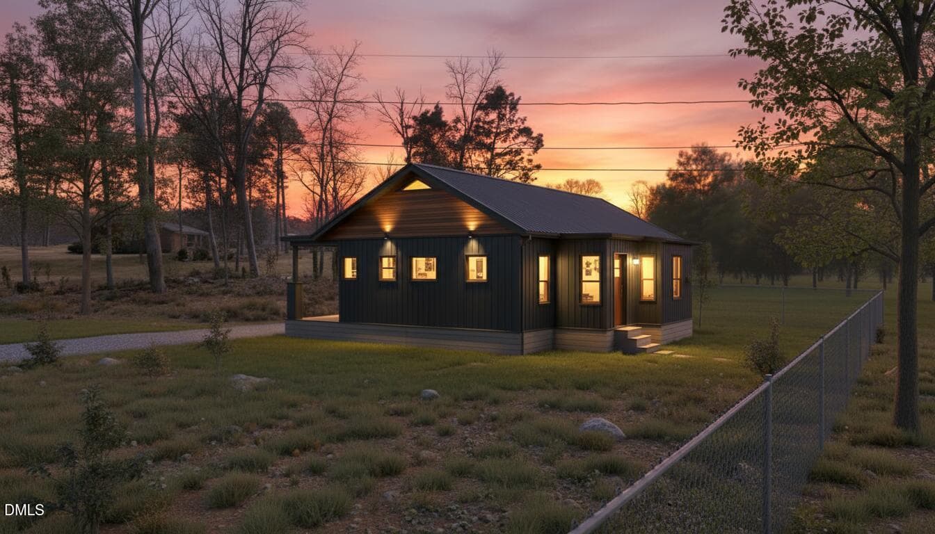 3D BACK VIEW - TWILIGHT - 3256 Cascade Lane, Durham, NC 27704, Durham
