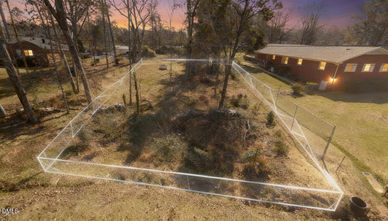 ACTUAL LOT VIEW - 3256 Cascade Lane, Durham, NC 27704, Durham
