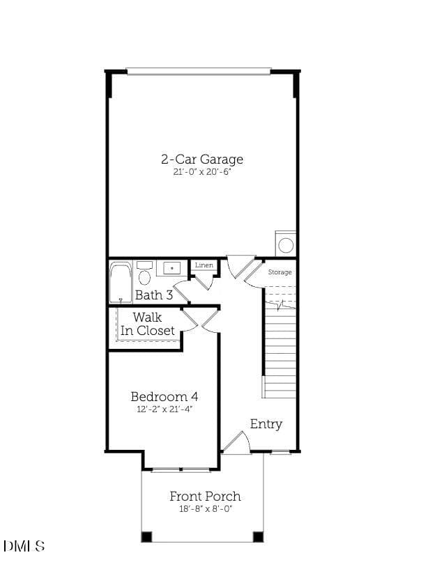 Main Bedroom and Bath Option - 1132 Lamplighter Lot 414 Drive, Raleigh, NC 27604, Raleigh