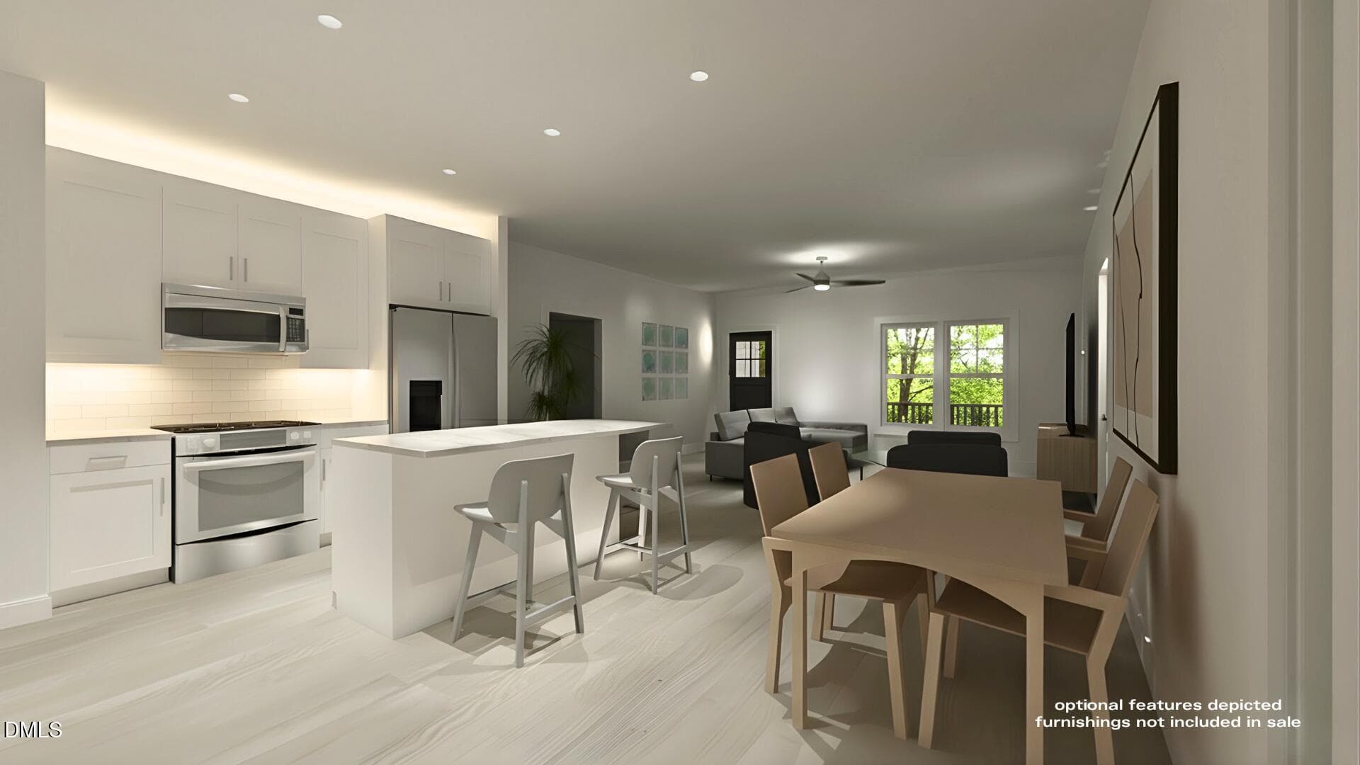 Kitchen and Dining from Back Door - 101 Stillwater Lane, Roxboro, NC 27574