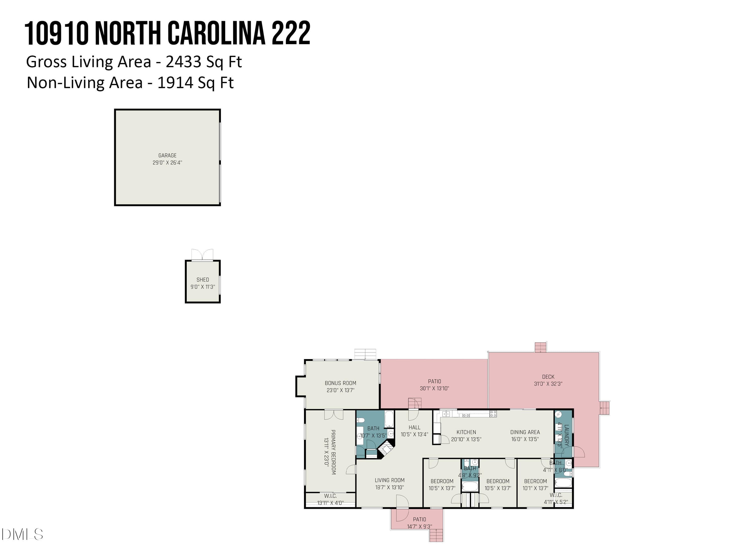 10910 NC Hwy 222 W - floor plan - 10910 Nc 222 Hwy W, Middlesex, NC 27557