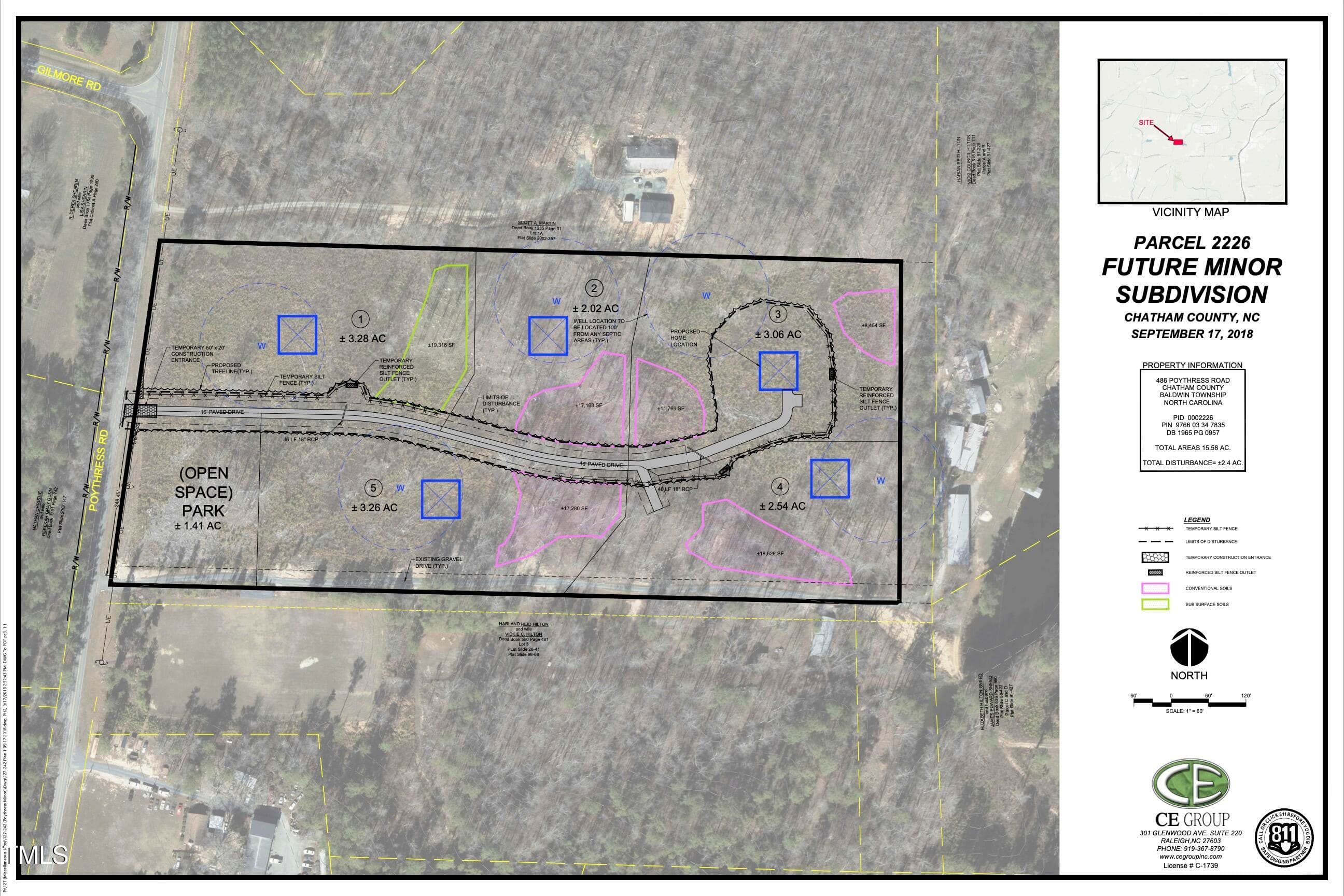Site Plan - 586 Poythress Road, Chapel Hill, NC 27516, Chapel Hill