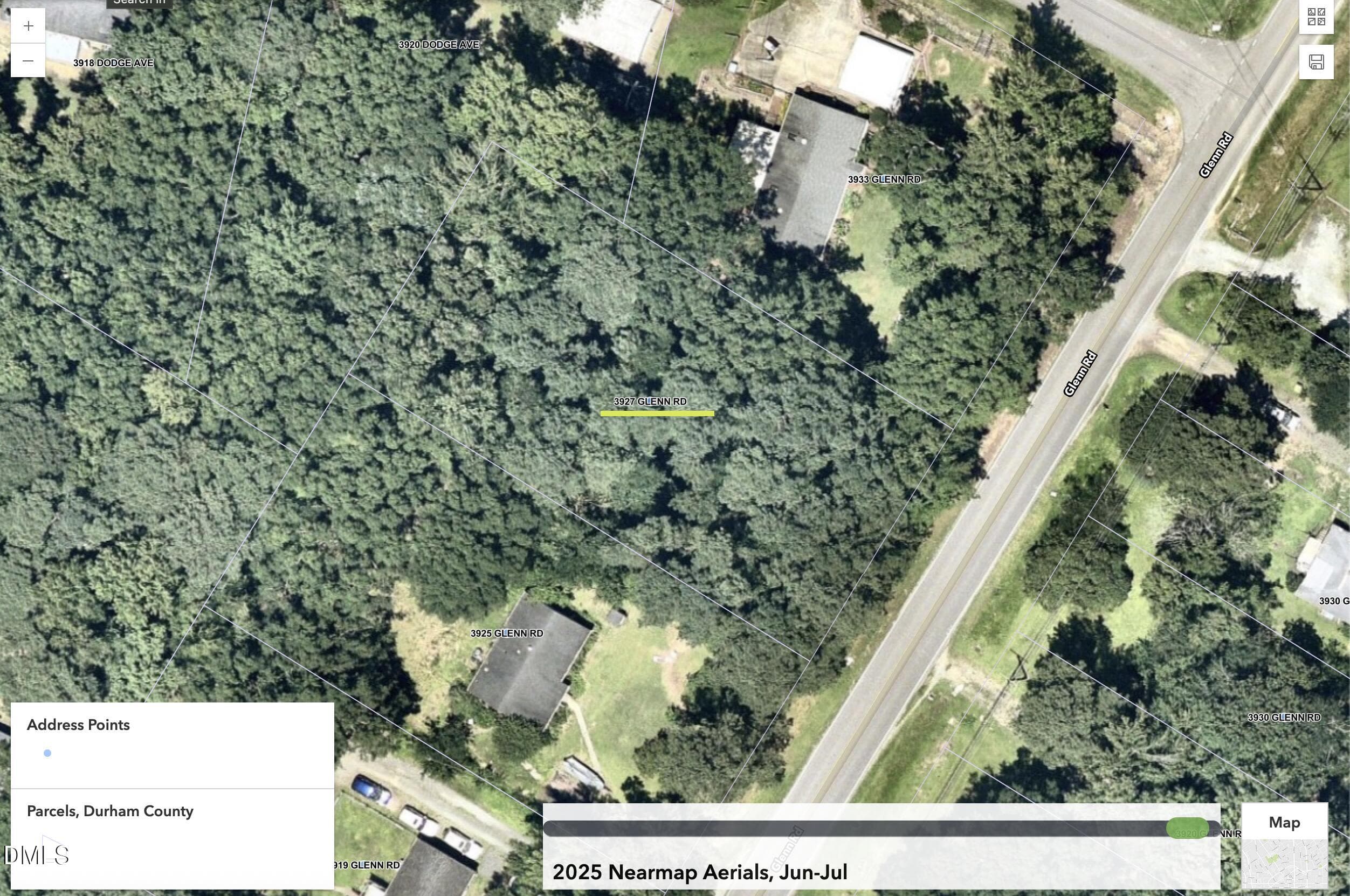 GIS Overview - 3927 Glenn Road, Durham, NC 27704, Durham
