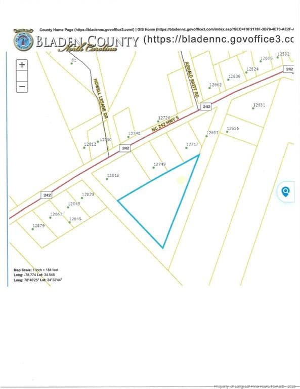 OFF NC 242 HWY S., Bladenboro, NC 28320