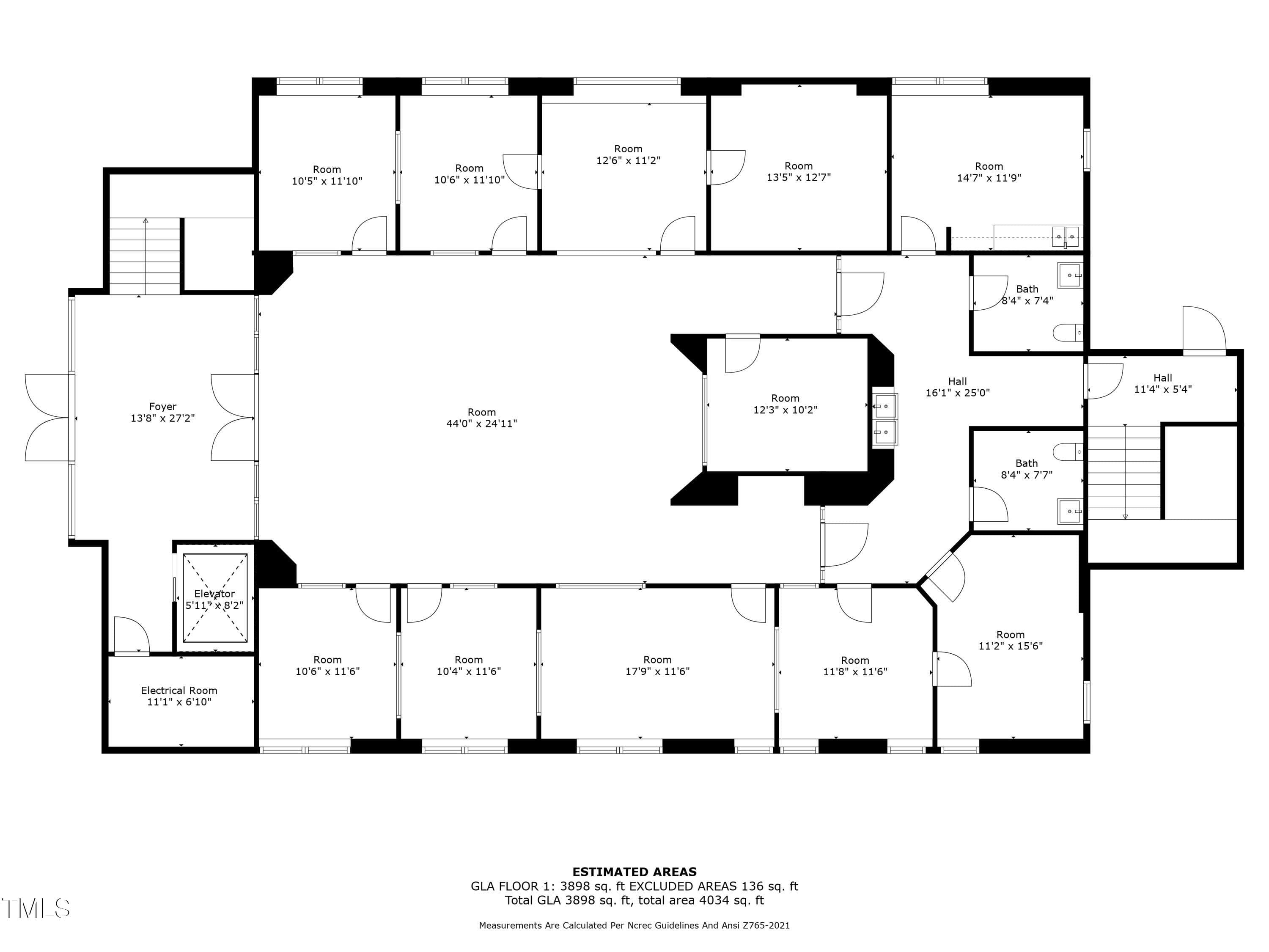 701 Mutual Court Floor Plan with Dimensi - 701 Mutual Court 200, Raleigh, NC 27615, Raleigh