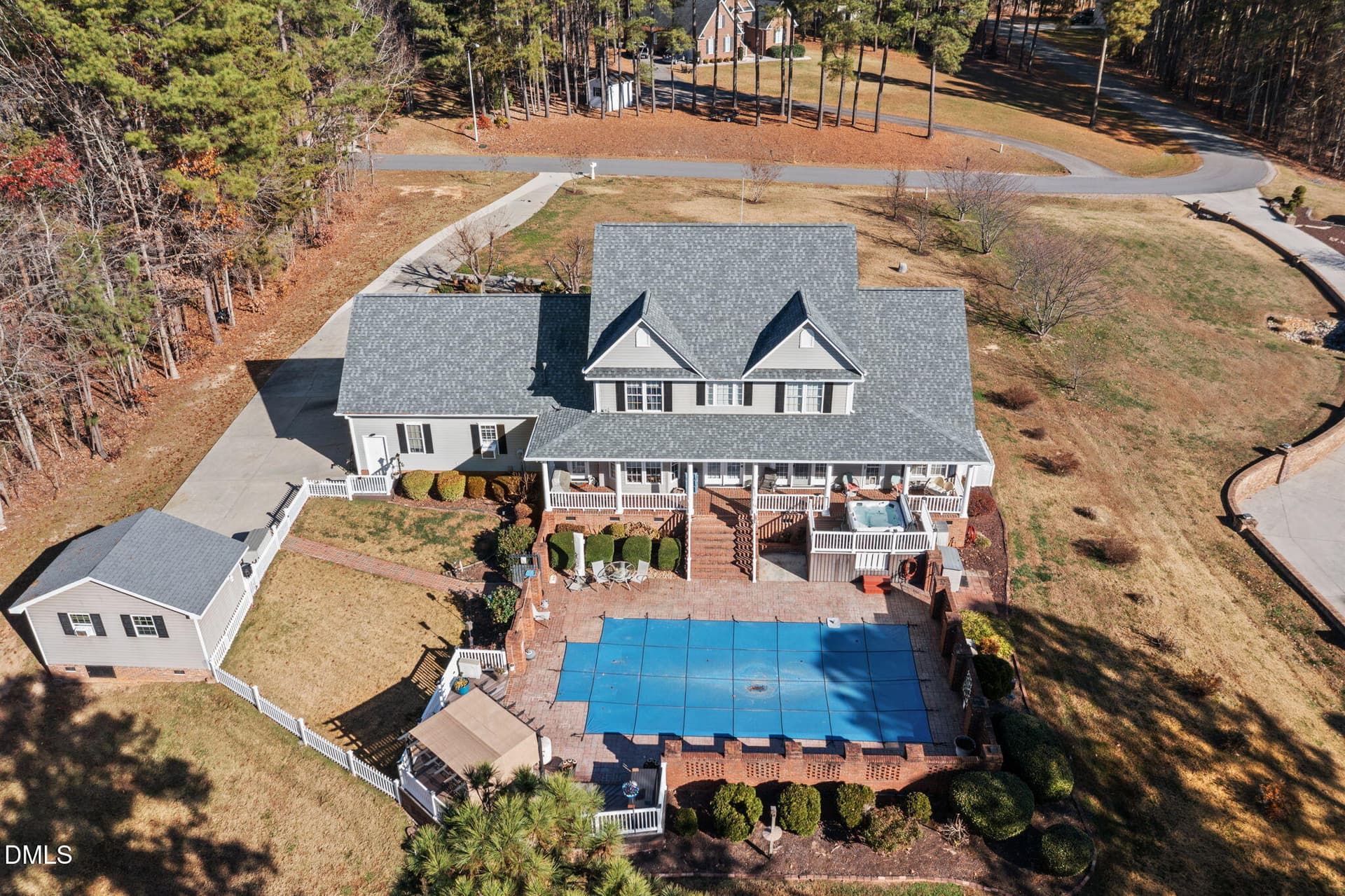13-web-or-mls-DJI_0250 - 746 Club House Drive, Blanch, NC 27212