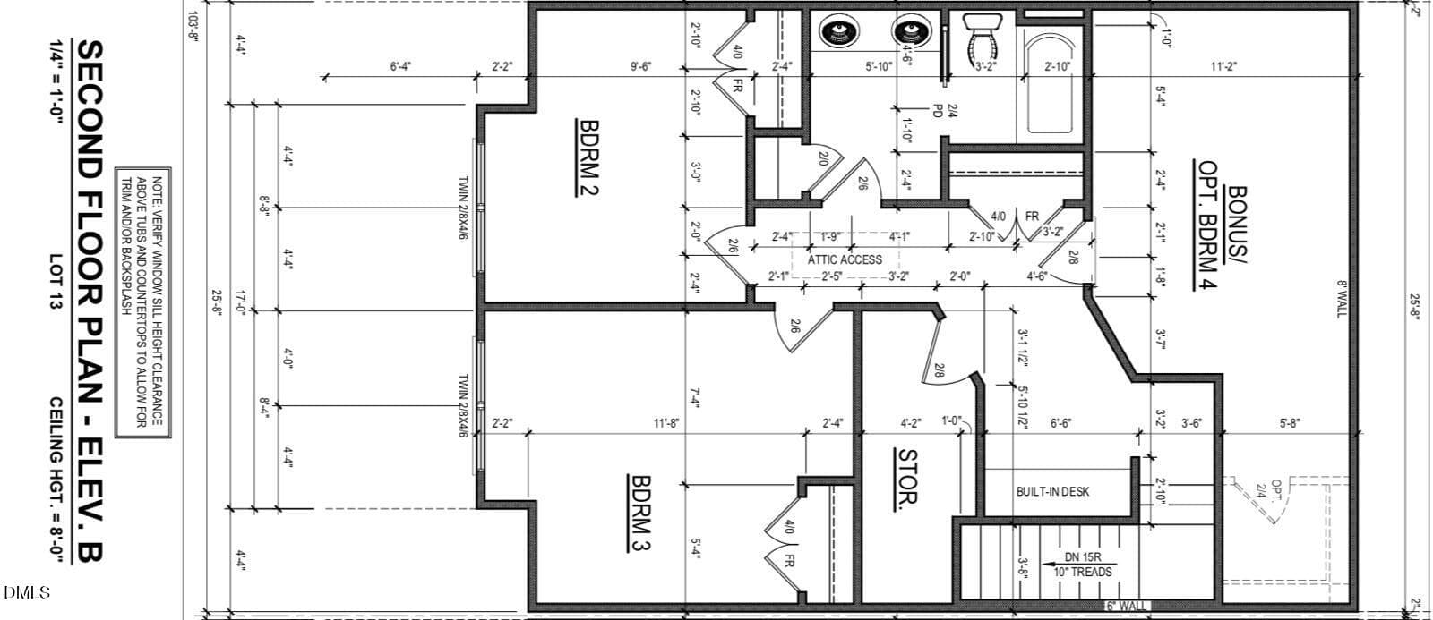 Lot 13 White Oak Townhomes 2nd Floor Pla - 4429 Dominion Crest Drive, Apex, NC 27523